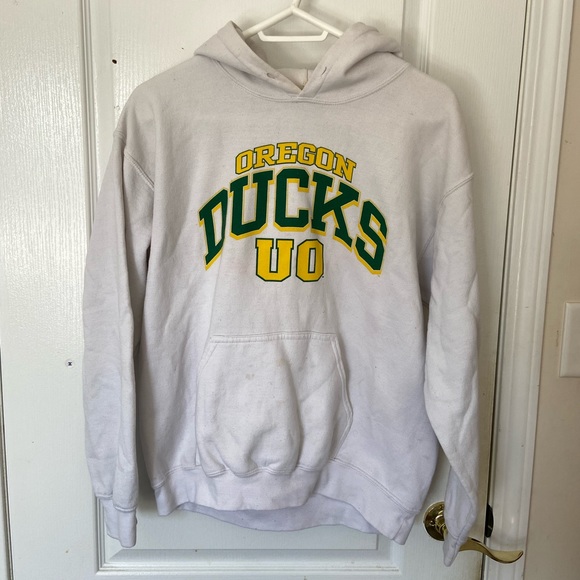 University of Oregon Ducks Hoodie White (M) - Picture 1 of 1